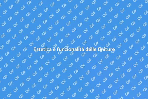 Finiture esterne: estetica e funzionalità