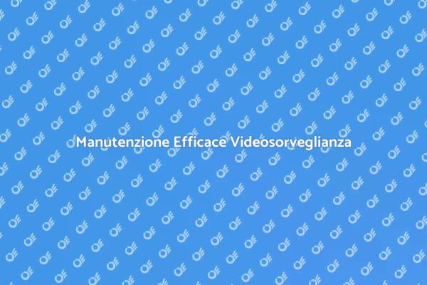 Guida alla Manutenzione Videosorveglianza