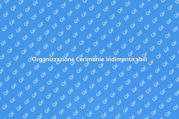 Cerimonie Private: Il Nostro Supporto