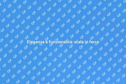 Scala in ferro con gradini in legno