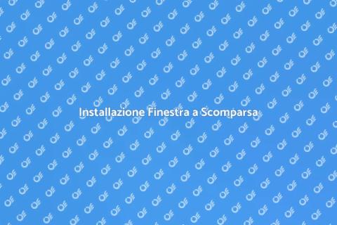 Finestra a Scomparsa: Eleganza e Funzionalità