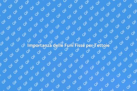 Manutenzione Funi Fisse per Tettoie