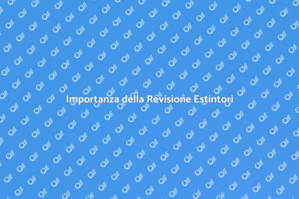 Sicurezza Estintori: Revisione Necessaria