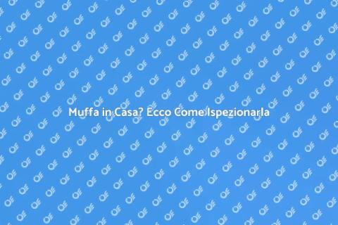 Ispezione della Muffa: Salute Casa