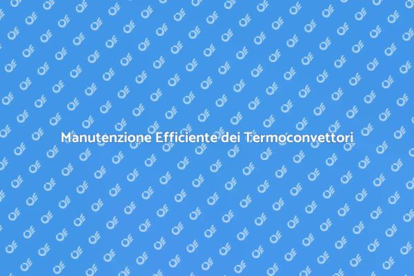 Perché Manutenere i Termoconvettori?