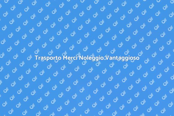 Noleggio Flessibile di Trasporto Merci