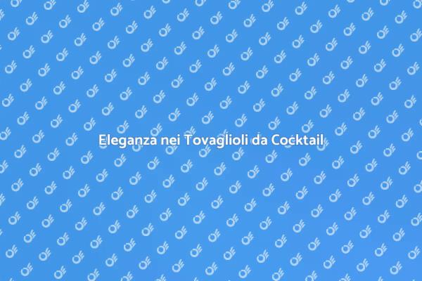 Trasforma il Tuo Evento con Tovaglioli