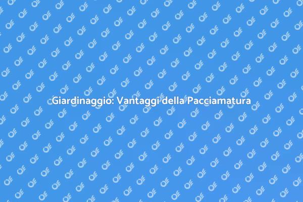 Pacciamatura: Il Segreto per Piante Sane