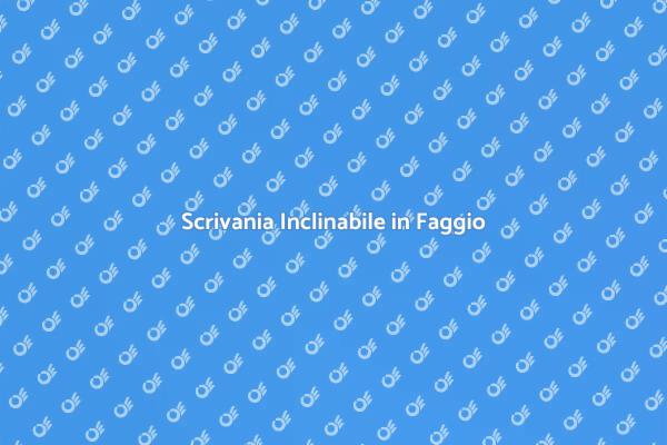 Scrivania Faggio: Design e Funzionalità