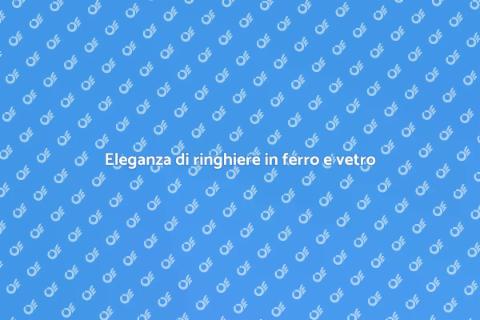 Ringhiere in ferro battuto e vetro