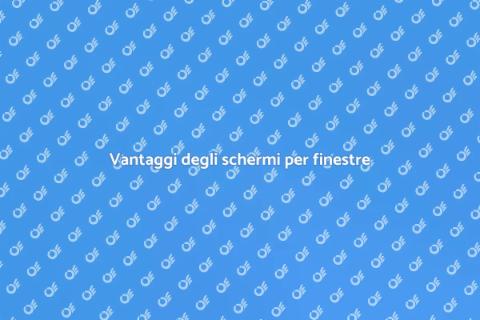 Installare schermi per finestre
