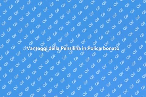 Pensilina in Policarbonato Trasparente