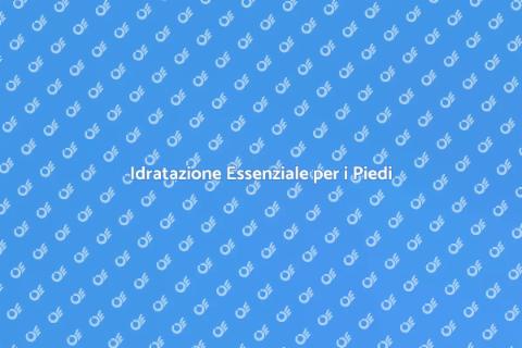 Trattamento Idratante per i Piedi
