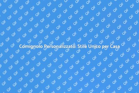 Comignolo su Misura: Estetica e Funzionalità