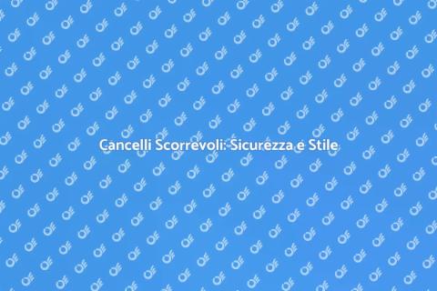 Automazione Cancelli Scorrevoli