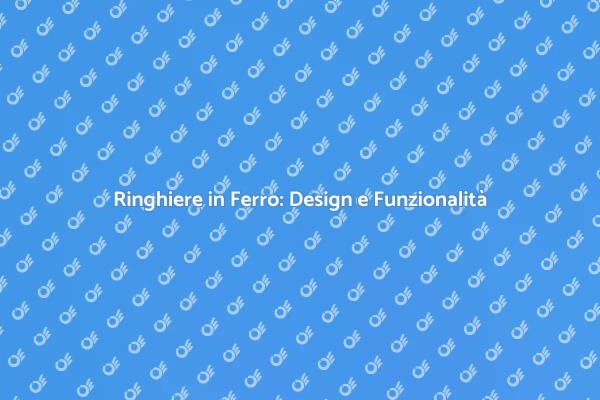 Eleganza delle Ringhiere Decorative in Ferro
