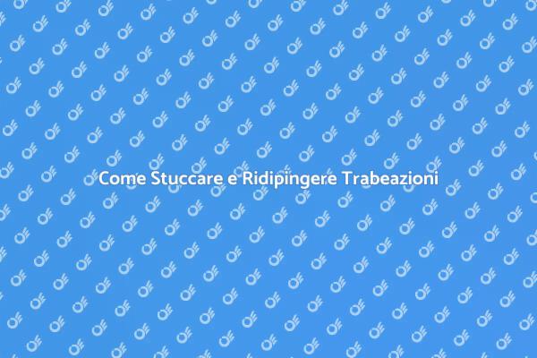 Ristrutturare la Trabeazione di Casa