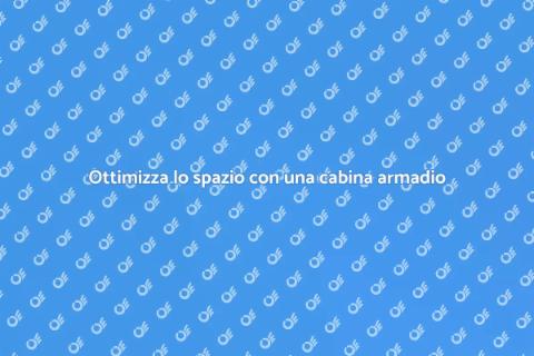 Cabina armadio su misura elegante
