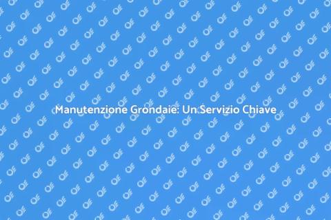 Pulizia Grondaie: Servizio Essenziale