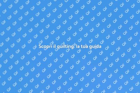 Un libro per imparare il quilting