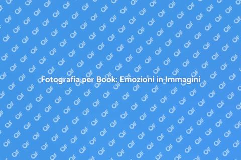 Fotografo per Book: Cattura Emozioni