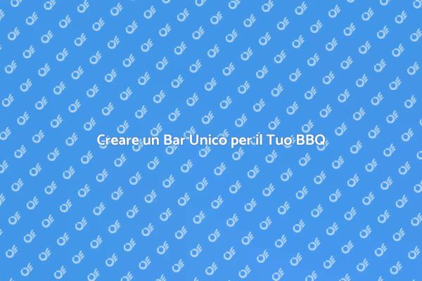 Trasforma il Tuo Spazio con un Bar BBQ