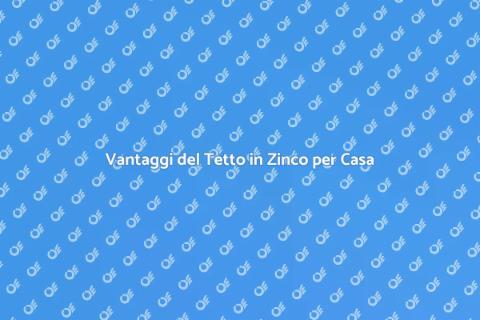 Tetto in Zinco: Sicurezza ed Estetica