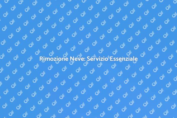 Rimozione Neve: Importanza e Vantaggi
