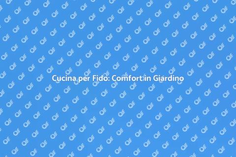 Cucina in Legno per Animali Fido