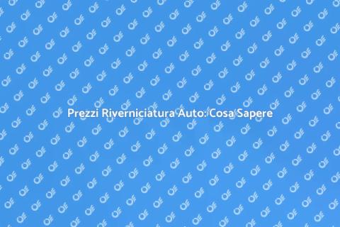 Costo Riverniciare Auto: Guida Completa