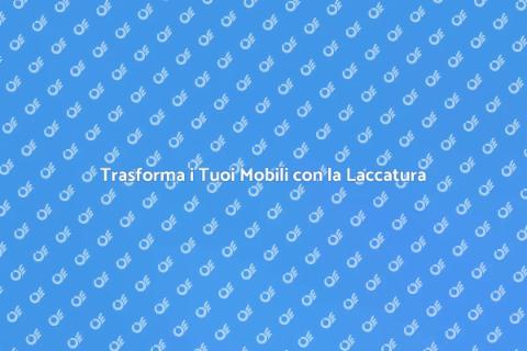Laccatura Mobili Legno Lamellare