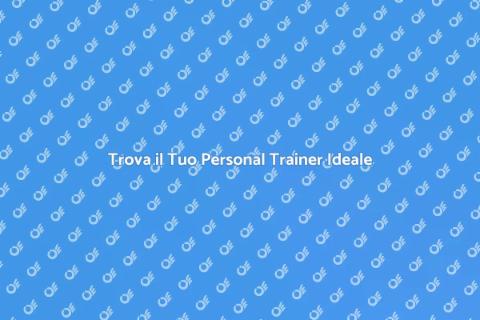Personal Trainer nell'Area Metropolitana
