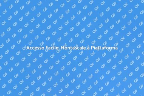 Montascale a Piattaforma: Comfort e Accesso