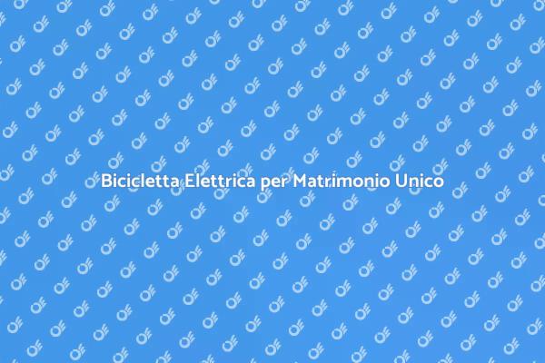 Matrimonio Sostenibile con Bicicletta Elettrica