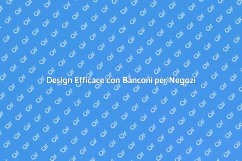 Bancone per Negozio con Supporti