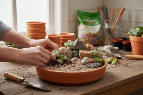 progettare un giardino roccioso moderno