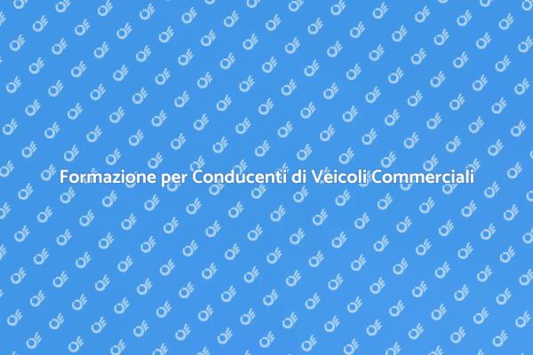 Diventa Conducente di Veicoli Commerciali