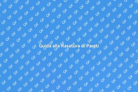 Rasatura Parete 10 Metri Quadrati