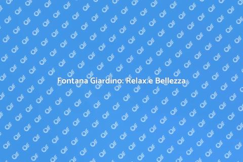 Fontana da Giardino Anti Alghe