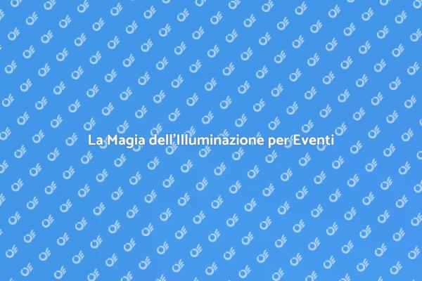 Trasforma il Tuo Evento con Luci Magiche