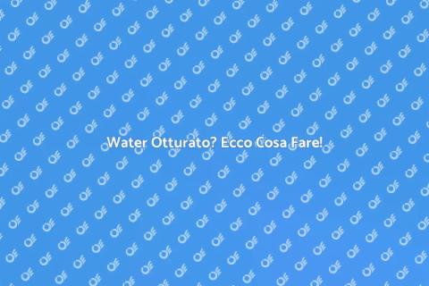 Disostruzione Water: Affidati ai Professionisti