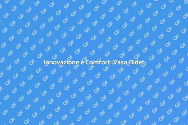 Vaso Bidet: La Nuova Frontiera del Comfort