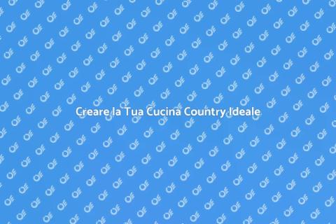 Cucina Rustica in Stile Country