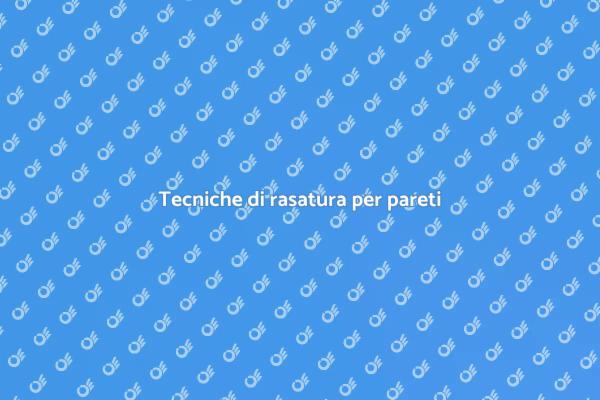 Rasatura perfetta per pareti 10 mq