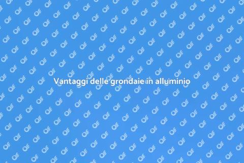 Grondaie in alluminio di alta qualità