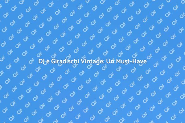 Giradischi Portatile: Stile e Qualità
