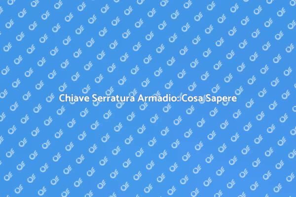 Sicurezza Armadi: Sostituzione Necessaria