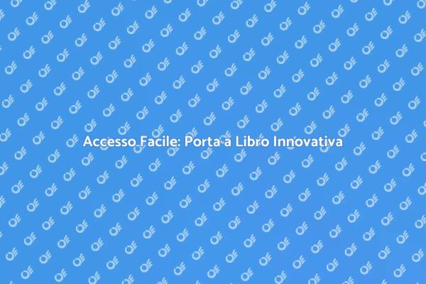 Innovazione nella Sicurezza: Porta a Libro