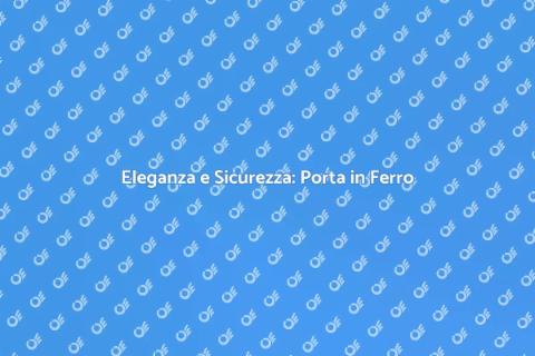 Porta in Ferro con Finiture in Rame
