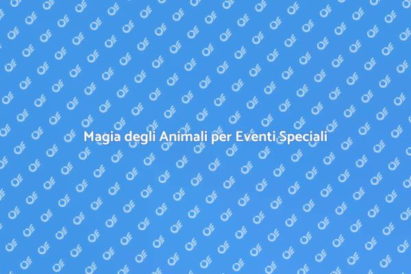 Animali Addestrati per Cerimonie Uniche